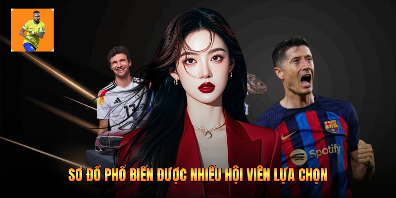 Sơ đồ phổ biến được nhiều hội viên lựa chọn